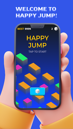 Happy Jump: Cube Hop Screenshot 0