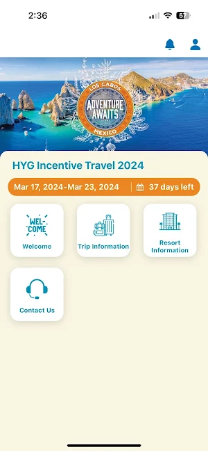 HYG Incentive Travel Screenshot 2