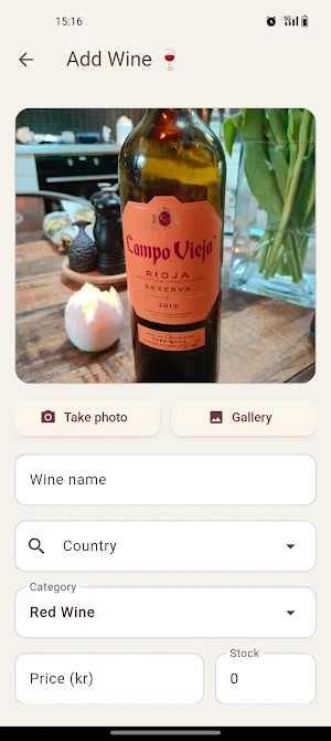 My Wine Log Screenshot 3