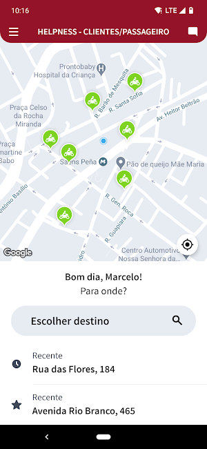 HELPNESS - CLIENTES/PASSAGEIRO Screenshot 0