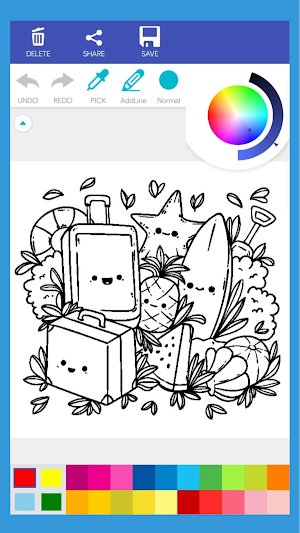 Kawaii Cute Coloring Book Screenshot 2