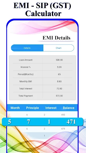 EMI - SIP Calculator : Loan & Finance Planner Screenshot 2