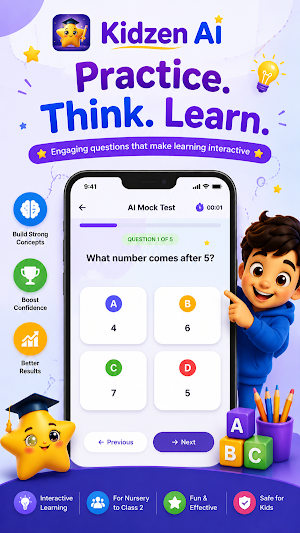 KidzenAI: Kids Learning App Screenshot 1
