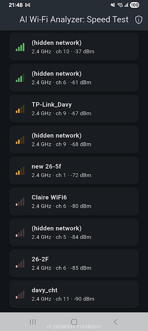 AI Wi-Fi Analyzer: Speed Test Screenshot 3