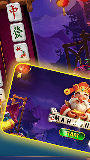 Purple Glow Mahjong Screenshot 2