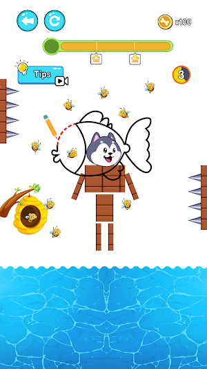 Save the Dog: Draw Puzzle Screenshot 2