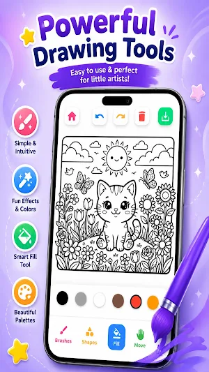 Kid Drawing Pad : Magic Doodle Screenshot 2