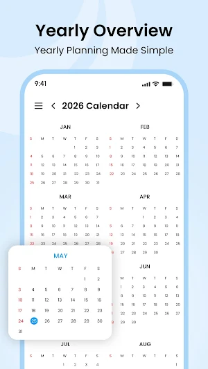 Calendar 2026 Screenshot 2