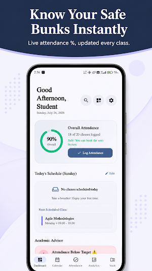 BunkYaar Attendance Tracker Screenshot 0