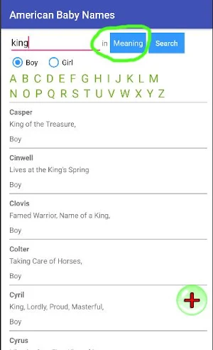 American Baby Names Screenshot 1