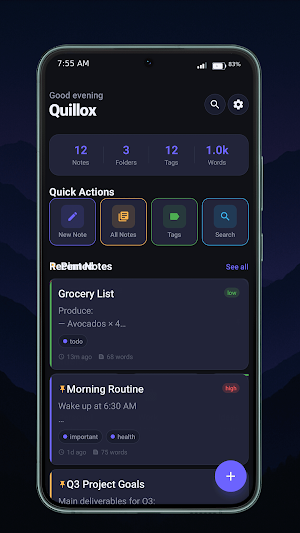 Quillox: Smart Note Organizer Screenshot 3