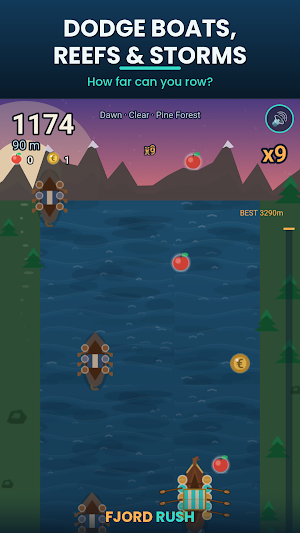 Fjord Rush: Viking Arcade Screenshot 1