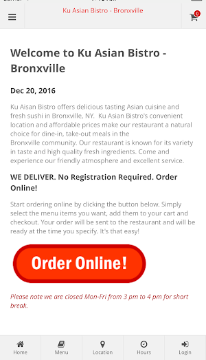Ku Asian Bistro - Bronxville Screenshot 0