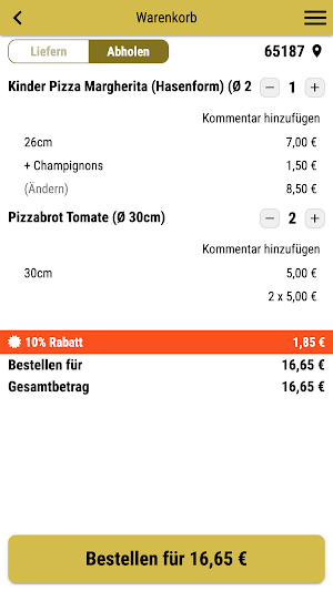 Pizzeria GH Screenshot 1