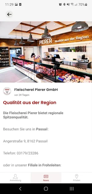 Fleischerei Pierer Screenshot 1