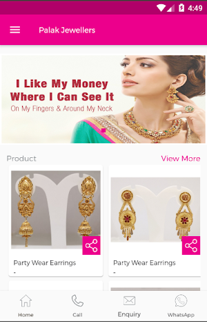 Palak Jewellers - Gold Jewellery Retailer App Screenshot 1
