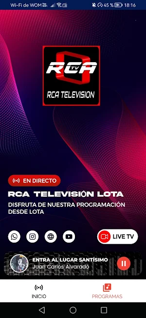 RCA Televisión Lota Screenshot 1