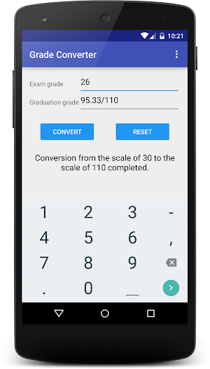 Grade Converter Screenshot 0