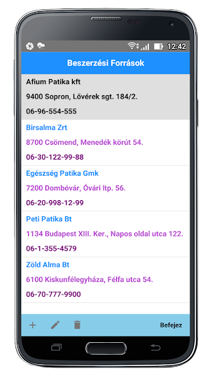 Gyógyszer Nyilvántartó Screenshot 3