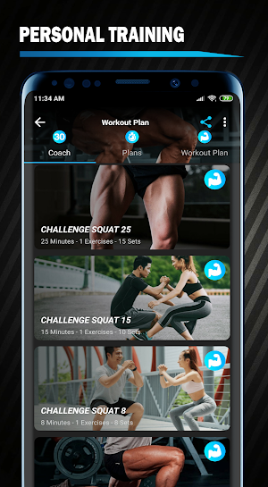 Squats Workout - 30 Day Squat Challenge PRO Screenshot 1