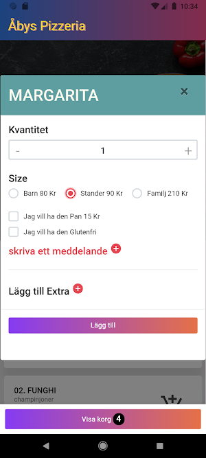 Åbys Pizzeria Screenshot 2