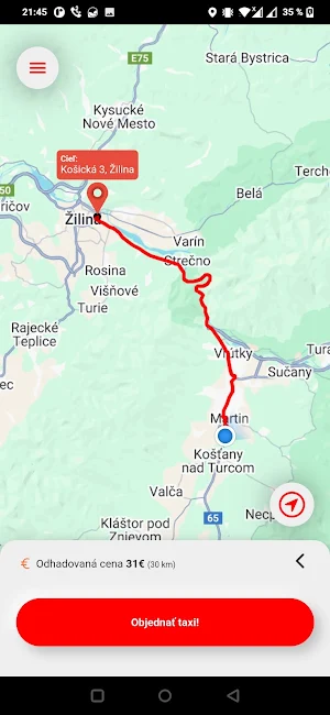 Taxi Prievidza Screenshot 3