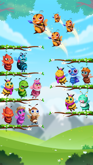 Bee Sort - Color Puzzle Game Screenshot 2