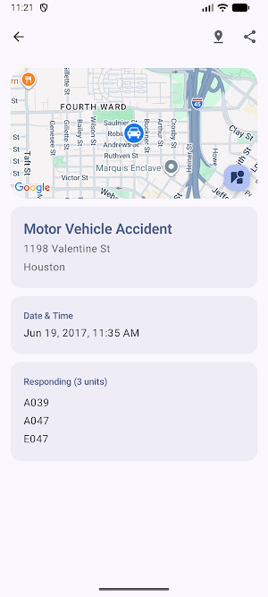 Houston Incidents Screenshot 2