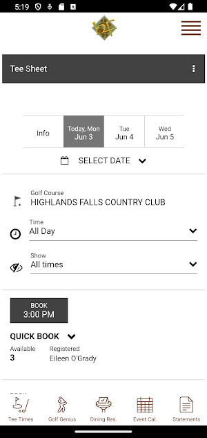 Highlands Falls Country Club Screenshot 3