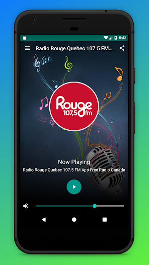107.5 Rouge FM Quebec Radio Screenshot 0