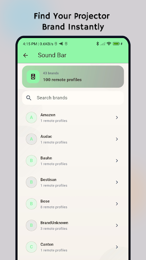 Universal Soundbar Remote Screenshot 1