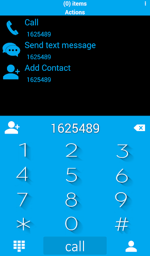 Teme Material Blue2 RocketDial Screenshot 2