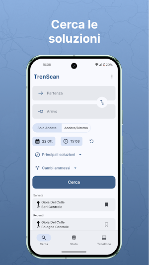 TrenScan: orari e fermate Screenshot 0
