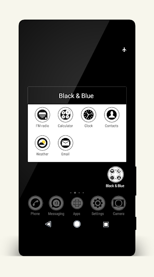 White & Black | Xperia™ Theme Screenshot 2