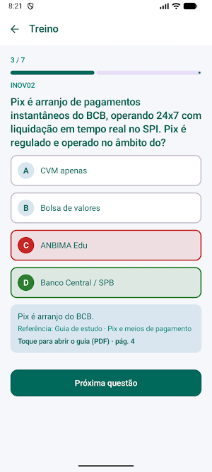 Simulado CPA-10 CPA-20 ANBIMA Screenshot 1