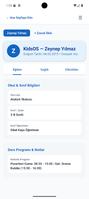 FamilyOS: Ev ve Aile Yönetimi Screenshot 2