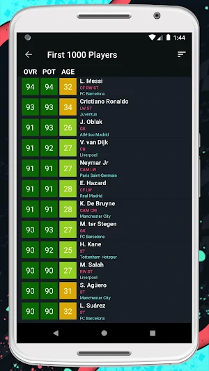 Player Potentials 20 Screenshot 1