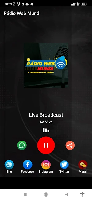 Rádio Web Mundi Screenshot 2