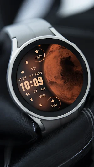 Orange Red Mars ZKin Watch Screenshot 1
