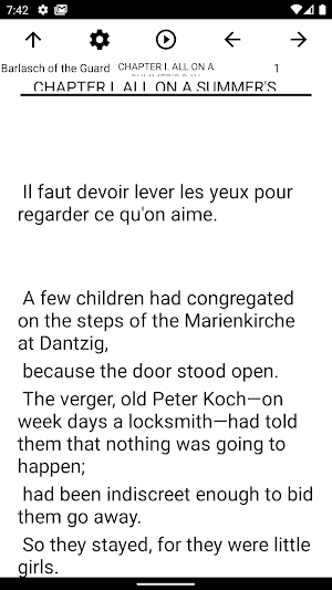 Book, Barlasch of the Guard Screenshot 1