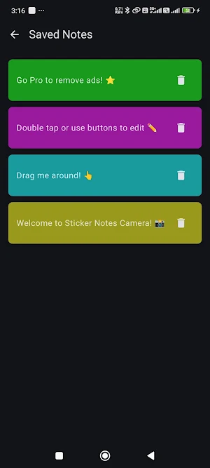 Sticker Notes Camera Screenshot 1