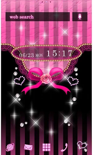 Sharp Theme Hearts & Stripes screenshot 1