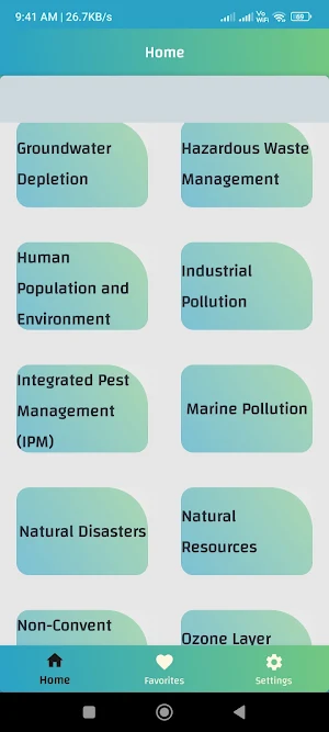 Environmental science MCQ Quiz Screenshot 1