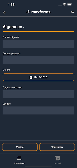 MaxForms Screenshot 1