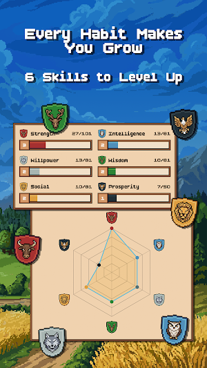 Pixelio - Habit tracker RPG Screenshot 2