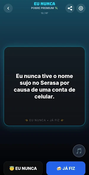 Eu Nunca e Desafios: Festa+ Screenshot 3