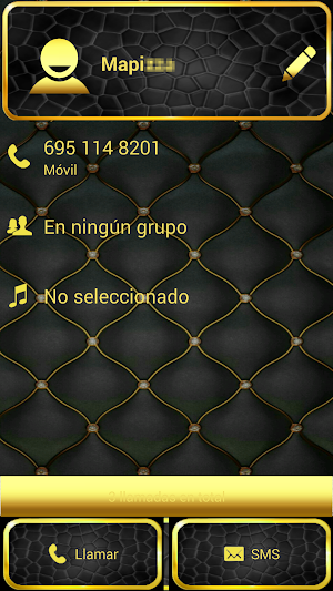 THEME GOLD LEATHER EXDIALER Screenshot 2
