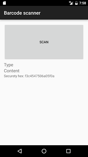 Barcode scanner Screenshot 0