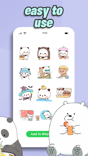 Oh My Bear Cute Stickers Screenshot 2