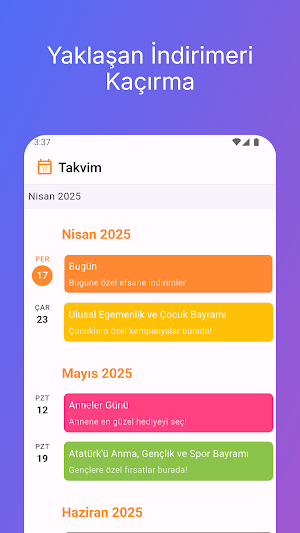 Kalendy | Tüketici Takvimi Screenshot 1